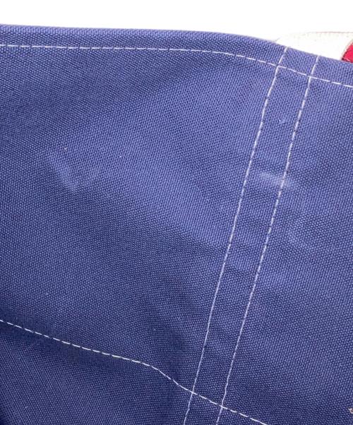 L.L.Bean（エルエルビーン）L.L.Bean (エルエルビーン) BEAMS (ビームス) 別注 Deep Bottom Deluxe Boat and Tote Large トートバッグ ネイビー×レッドの古着・服飾アイテム