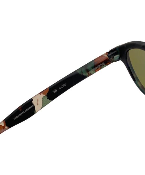 IZIPIZI（イジピジ）IZIPIZI (イジピジ) Engineered Garments (エンジニアードガーメンツ) 迷彩デザイン サングラス オリーブ×ブラウン サイズ:47□23-151の古着・服飾アイテム