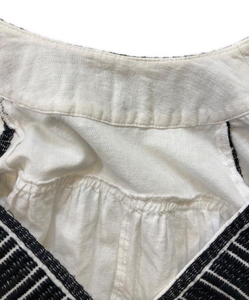 Plage（プラージュ）Plage (プラージュ) 刺繍コットンリネンワンピース ホワイト サイズ:下記参照の古着・服飾アイテム