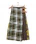 O'NEIL OF DUBLIN（オニールオブダブリン）の古着「ペイズリーチェックラップスカート」｜ブラウン