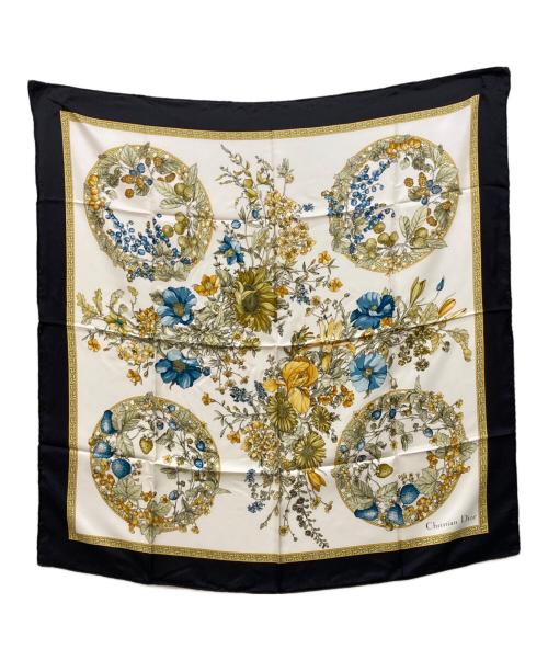 Christian Dior（クリスチャン ディオール）Christian Dior (クリスチャン ディオール) シルクスカーフ ホワイトの古着・服飾アイテム
