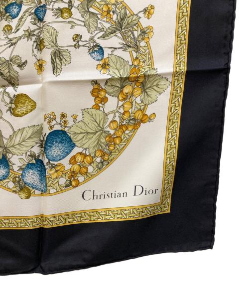 Christian Dior（クリスチャン ディオール）Christian Dior (クリスチャン ディオール) シルクスカーフ ホワイトの古着・服飾アイテム