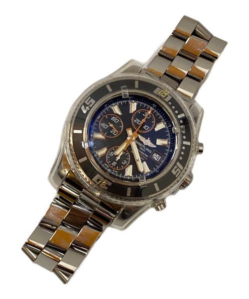BREITLING（ブライトリング）BREITLING (ブライトリング) スーパーオーシャン クロノグラフ ブラックの古着・服飾アイテム