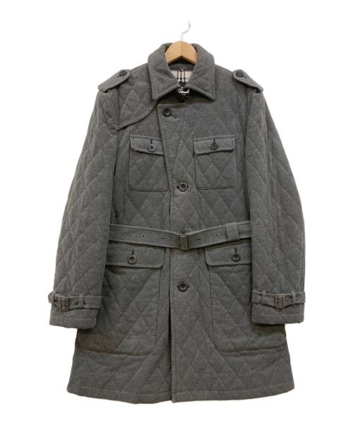 BURBERRY BLACK LABEL（バーバリーブラックレーベル）BURBERRY BLACK LABEL (バーバリーブラックレーベル) ライナーノヴァチェックキルティングコート グレー サイズ:Lの古着・服飾アイテム