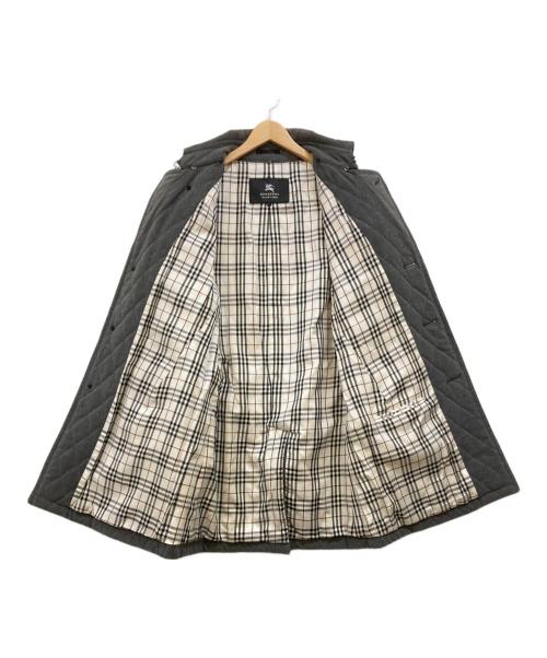 BURBERRY BLACK LABEL（バーバリーブラックレーベル）BURBERRY BLACK LABEL (バーバリーブラックレーベル) ライナーノヴァチェックキルティングコート グレー サイズ:Lの古着・服飾アイテム