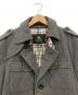 中古・古着 BURBERRY BLACK LABEL (バーバリーブラックレーベル) ライナーノヴァチェックキルティングコート グレー サイズ:L：15000円