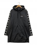 F.C.R.B.エフシーレアルブリストル）の古着「STAR LINE HOOD LONG COACH JACKET」｜ブラック