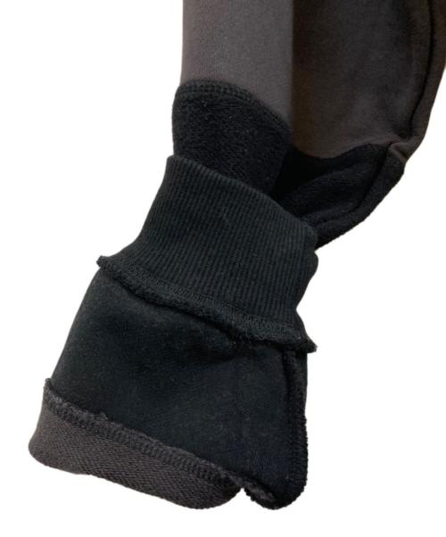 SUPPLIER（サプライヤー）SUPPLIER (サプライヤー) Border Panel Crew Neck Sweat ボーダースウェット ブラック×グレー サイズ:Lの古着・服飾アイテム