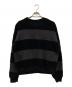 SUPPLIER（サプライヤー）の古着「Border Panel Crew Neck Sweat ボーダースウェット」｜ブラック×グレー