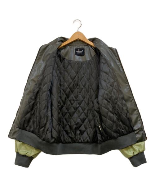 FAIR FOCUS（フェアフォーカス）FAIR FOCUS (フェアフォーカス) スタジャン グレー×グリーン サイズ:XLの古着・服飾アイテム