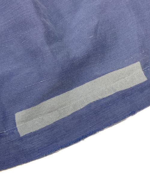 POLO RALPH LAUREN（ポロ・ラルフローレン）POLO RALPH LAUREN (ポロ・ラルフローレン) CALDWELL 裾ポニー シルクリネン オープンカラーシャツ ブルー サイズ:XLの古着・服飾アイテム