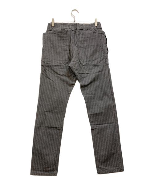 SASSAFRAS（ササフラス）SASSAFRAS (ササフラス) ヘリンボーンワークパンツ ブラック サイズ:Sの古着・服飾アイテム