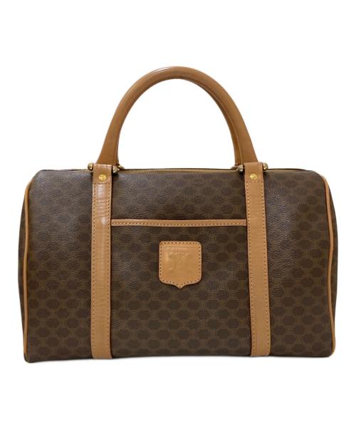 CELINE（セリーヌ）CELINE (セリーヌ) マカダム ボストンバッグ ブラウンの古着・服飾アイテム