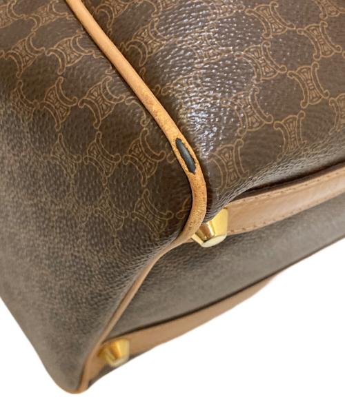 CELINE（セリーヌ）CELINE (セリーヌ) マカダム ボストンバッグ ブラウンの古着・服飾アイテム