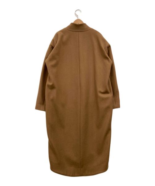 Ameri（アメリ）AMERI (アメリ) SIMPLE NO COLLAR COAT ブラウン サイズ:下記参照の古着・服飾アイテム