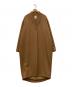 AMERI（アメリ）の古着「SIMPLE NO COLLAR COAT」｜ブラウン