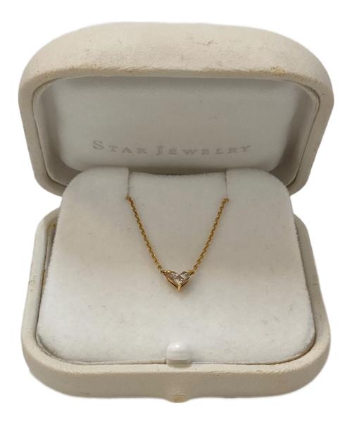 STAR JEWELRY（スタージュエリー）STAR JEWELRY (スタージュエリー) ミステリアスハート K18YG 0.15ct ダイヤモンド ネックレス ゴールドの古着・服飾アイテム