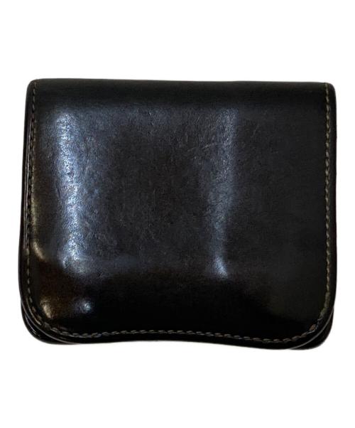 WILDSWANS（ワイルドスワンズ）WILDSWANS (ワイルドスワンズ) コードバン レザースナップ コインケース ブラックの古着・服飾アイテム