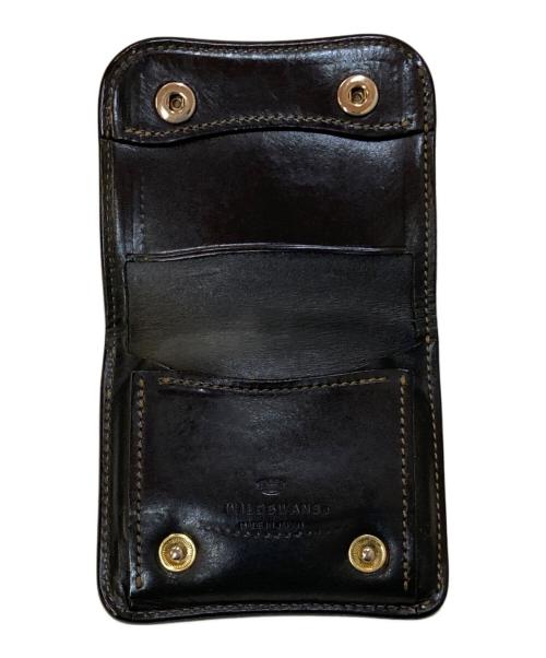 WILDSWANS（ワイルドスワンズ）WILDSWANS (ワイルドスワンズ) コードバン レザースナップ コインケース ブラックの古着・服飾アイテム