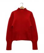 Ferragamoフェラガモ）の古着「ボディスーツ カシミヤ混ニット」｜レッド