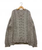 STELLA McCARTNEYステラマッカートニー）の古着「ケーブルニット」｜グレー