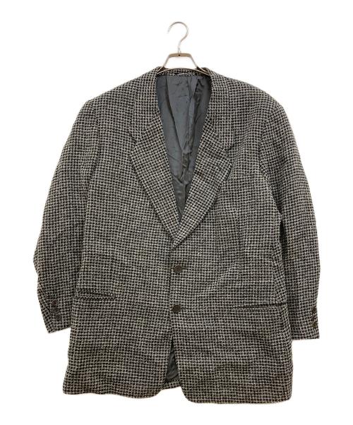 GIORGIO ARMANI（ジョルジョアルマーニ）GIORGIO ARMANI (ジョルジョアルマーニ) ハウンドトゥーステーラードジャケット グレー サイズ:52の古着・服飾アイテム
