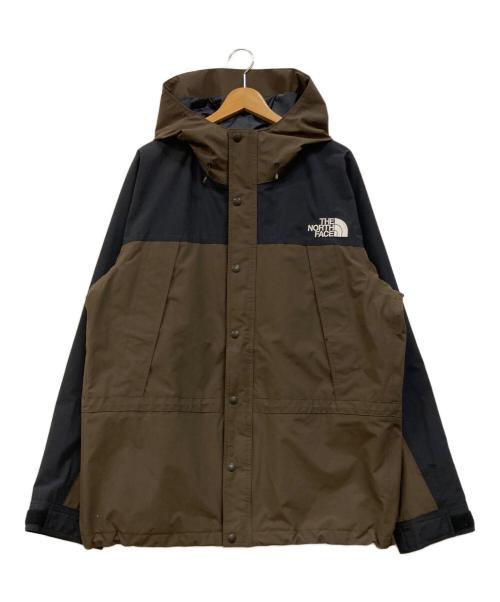 THE NORTH FACE（ザ ノース フェイス）THE NORTH FACE (ザ ノース フェイス) Mountain Light Jacket マウンテンライトジャケット ブラウン×ブラック サイズ:XXLの古着・服飾アイテム