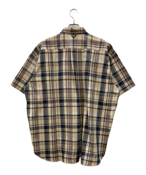 DAIWA PIER39（ダイワ ピア39）DAIWA PIER39 (ダイワ ピア39) 半袖シャツ アイボリー×ブラウン サイズ:Lの古着・服飾アイテム