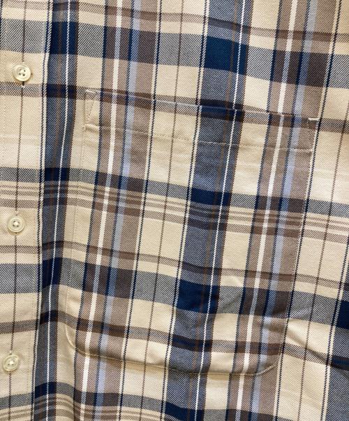 DAIWA PIER39（ダイワ ピア39）DAIWA PIER39 (ダイワ ピア39) 半袖シャツ アイボリー×ブラウン サイズ:Lの古着・服飾アイテム