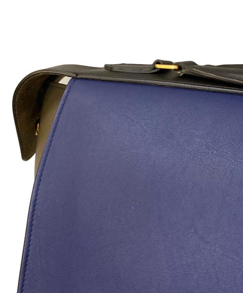 CELINE（セリーヌ）CELINE (セリーヌ) SMALL RING スモールリング ハンドバッグ ブルー×カーキ×レッドの古着・服飾アイテム