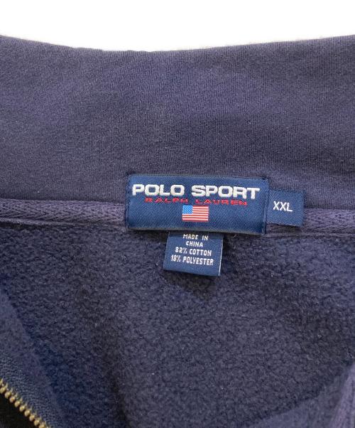 POLO SPORT（ポロスポーツ）POLO SPORT (ポロスポーツ) フロントロゴハーフジップスウェット ネイビー サイズ:XXLの古着・服飾アイテム