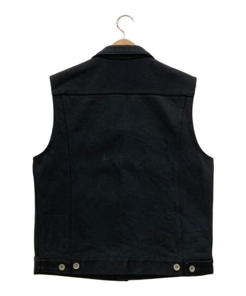IRON HEART（アイアンハート）IRON HEART (アイアンハート) 黒鎧デニムベスト トラッカージャケット ブラック サイズ:38の古着・服飾アイテム