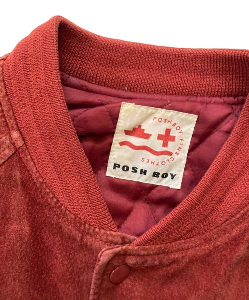 POSH BOY（ポッシュボーイ）POSH BOY (ポッシュボーイ) USED スタジャン レザージャケット レッド サイズ:Fの古着・服飾アイテム