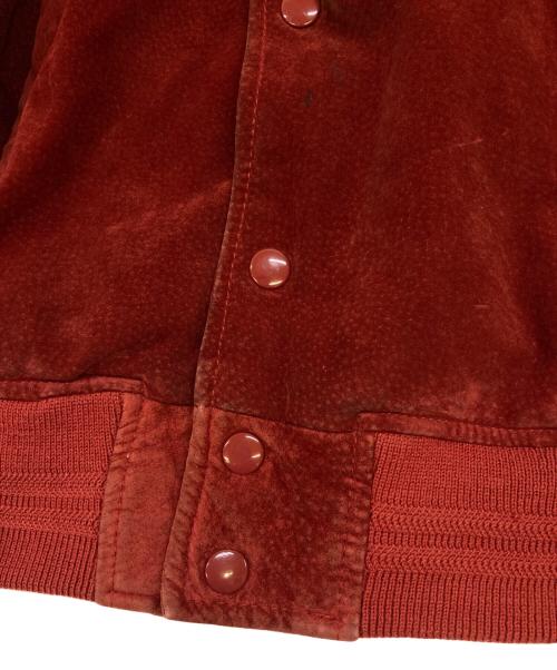 POSH BOY（ポッシュボーイ）POSH BOY (ポッシュボーイ) USED スタジャン レザージャケット レッド サイズ:Fの古着・服飾アイテム