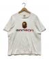 BAPE BY A BATHING APE（ベイプバイアベイシングエイプ）の古着「Tシャツ」｜ホワイト