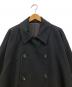 中古・古着 ato (アトウ) DOUBLE BREASTED BELTED COAT ベルテッドコート ブラック サイズ:46：22000円