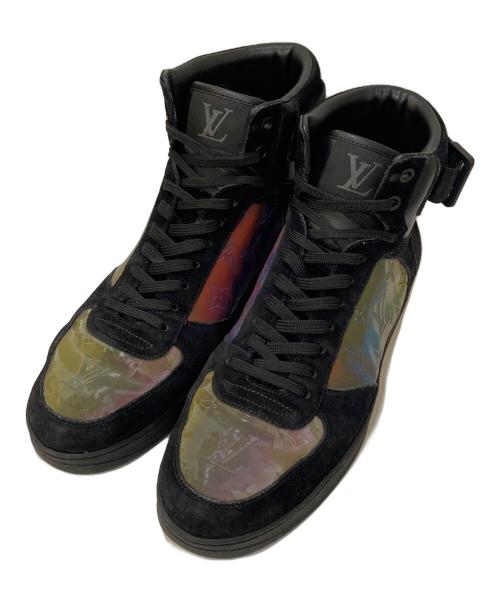 LOUIS VUITTON（ルイ ヴィトン）LOUIS VUITTON (ルイ ヴィトン) リヴォリ・ライン ハイカットスニーカー ブラック サイズ:7の古着・服飾アイテム