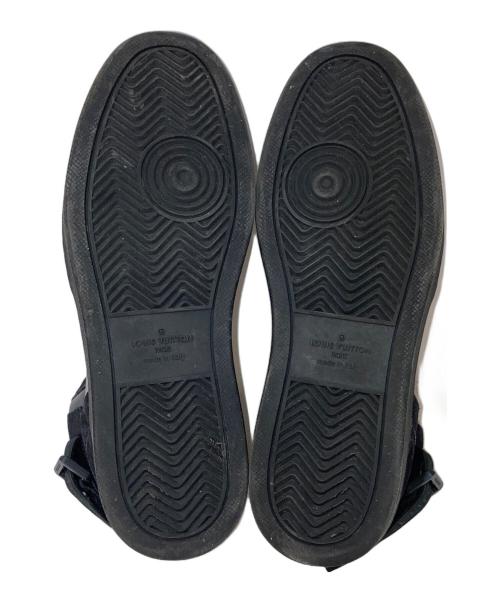 LOUIS VUITTON（ルイ ヴィトン）LOUIS VUITTON (ルイ ヴィトン) リヴォリ・ライン ハイカットスニーカー ブラック サイズ:7の古着・服飾アイテム