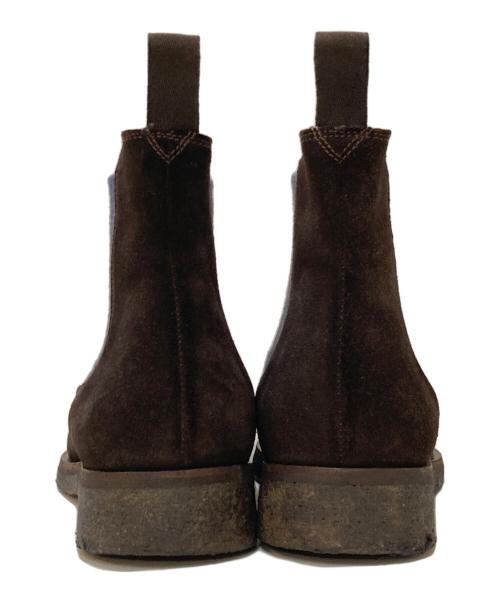 DOUCAL'S（デュカルス）DOUCAL'S (デュカルス) サイドゴア スウェードブーツ ブラウン×ネイビー サイズ:38 1/2の古着・服飾アイテム