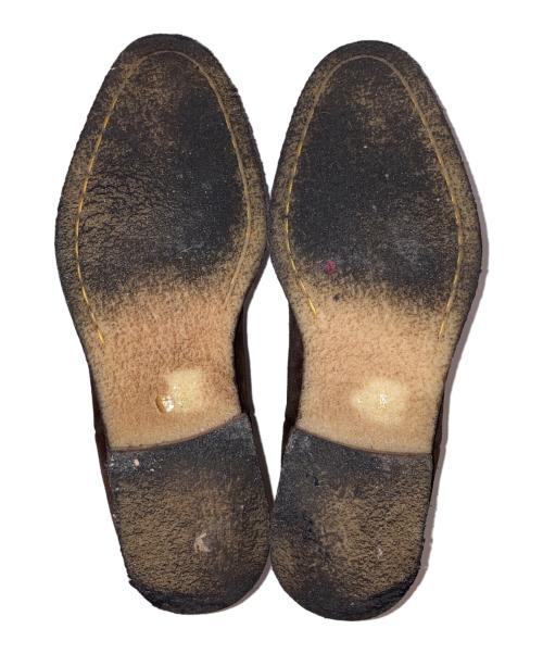 DOUCAL'S（デュカルス）DOUCAL'S (デュカルス) サイドゴア スウェードブーツ ブラウン×ネイビー サイズ:38 1/2の古着・服飾アイテム