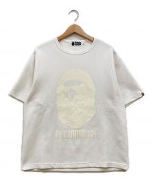 A BATHING APE（ア ベイシング エイプ）の古着「ボンディングプリントTシャツ」｜ホワイト