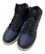 NIKE×FRAGMENT DESIGNナイキ×フラグメントデザイン）の古着「DUNK HI / F ハイカットスニーカー」｜ネイビー×ブラック