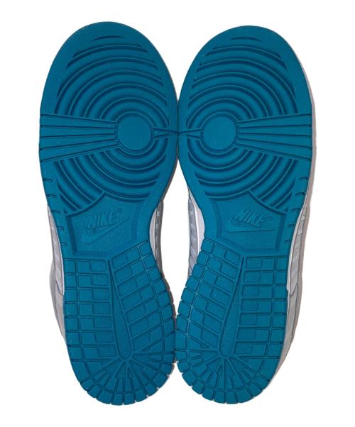 NIKE（ナイキ）NIKE (ナイキ) WMNS DUNK LOW SE ローカットスニーカー グレー×ブルー サイズ:27.5㎝の古着・服飾アイテム