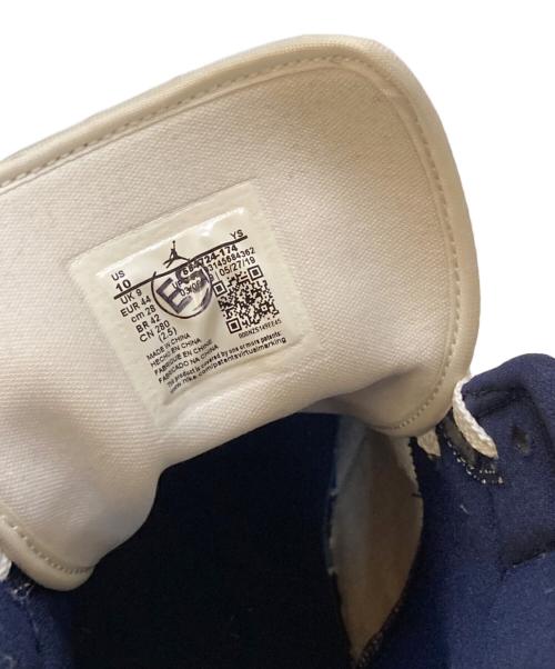 NIKE（ナイキ）NIKE (ナイキ) AIR JORDAN 1 MID ハイカットスニーカー ネイビー×ホワイト サイズ:28㎝の古着・服飾アイテム