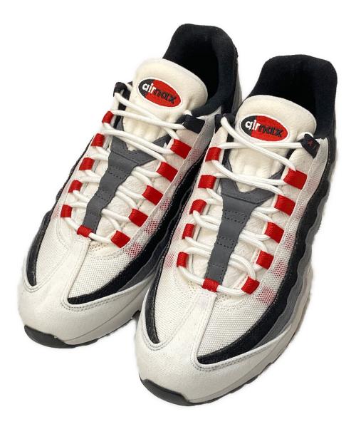 NIKE（ナイキ）NIKE (ナイキ) AIR MAX 95 QS SUMMIT WHITE/CHILE RED ローカットスニーカー ホワイト×ブラック サイズ:28㎝の古着・服飾アイテム