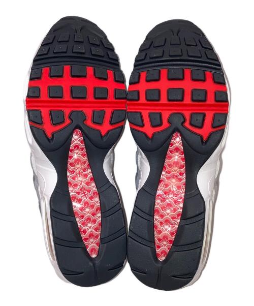 NIKE（ナイキ）NIKE (ナイキ) AIR MAX 95 QS SUMMIT WHITE/CHILE RED ローカットスニーカー ホワイト×ブラック サイズ:28㎝の古着・服飾アイテム