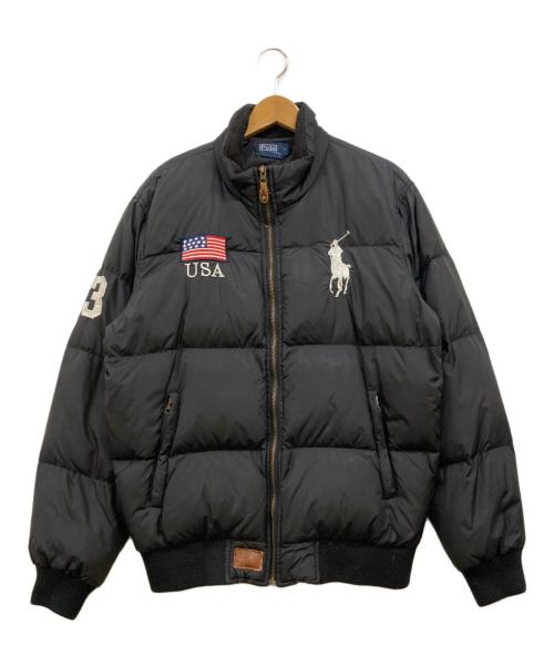 POLO RALPH LAUREN（ポロ・ラルフローレン）POLO RALPH LAUREN (ポロ・ラルフローレン) ダウンジャケット ブラック サイズ:Lの古着・服飾アイテム