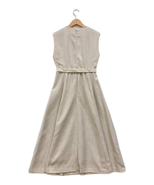 Noela（ノエラ）Noela (ノエラ) フリンジサマーツイードワンピース ベージュ サイズ:SSの古着・服飾アイテム
