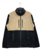 HAGLOFSホグロフス）の古着「Combination Fleece JK」｜ベージュ×ブラック