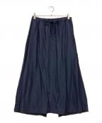 45Rフォーティファイブ・アール）の古着「レーヨンダンプのスカート」｜ネイビー
